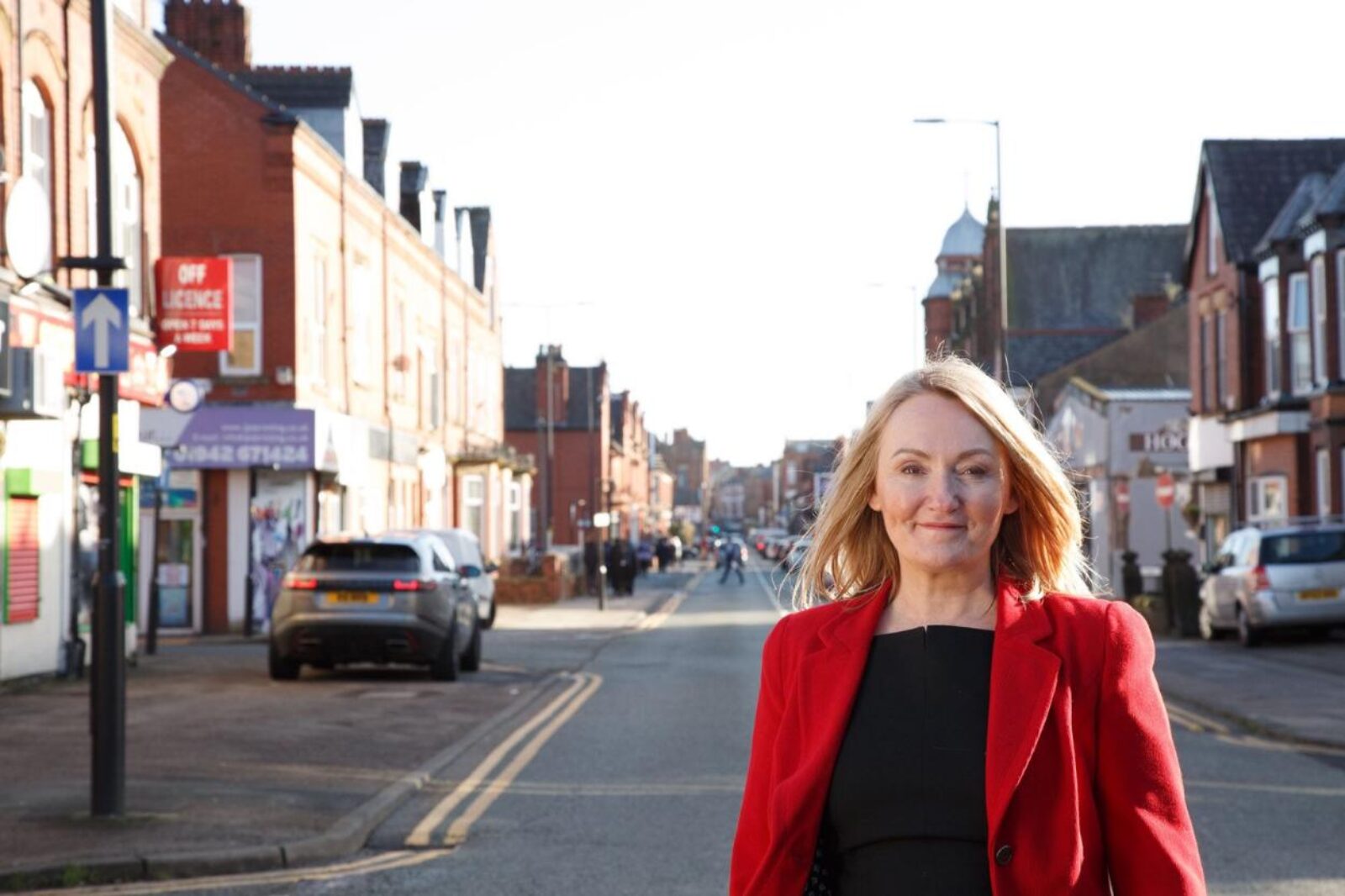 Jo Platt - in Leigh town centre.