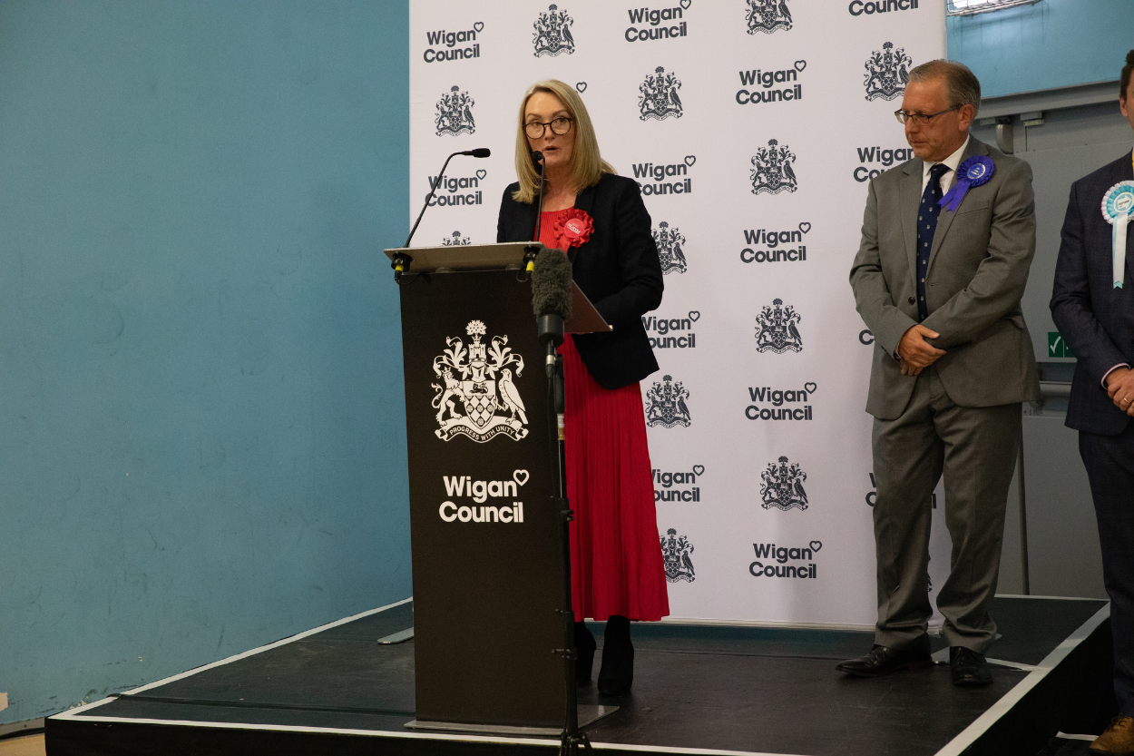 The newly-elected MP for Leigh and Atherton.