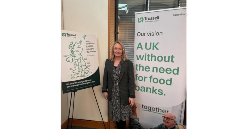 Jo Platt at a Trussell event in Parliament.