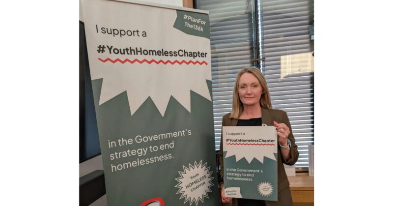 Jo Platt supports the campaign to end youth homelessness. 