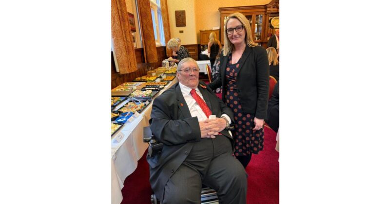Former Councillor John O’Brien with Jo Platt MP.