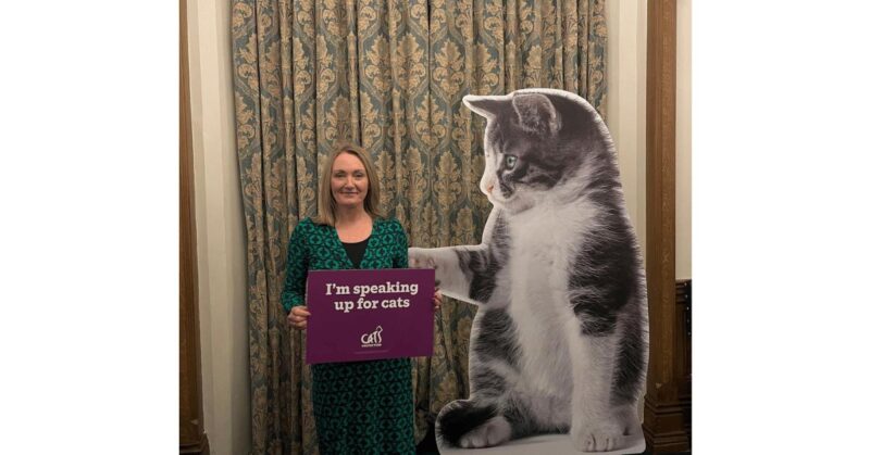 Jo at a Cats Protection event.