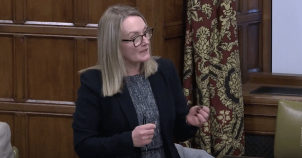 Jo speaking in Westminster about highstreet rental auctions