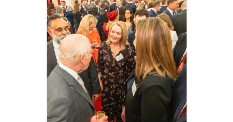 Jo Platt MP with King Charles.