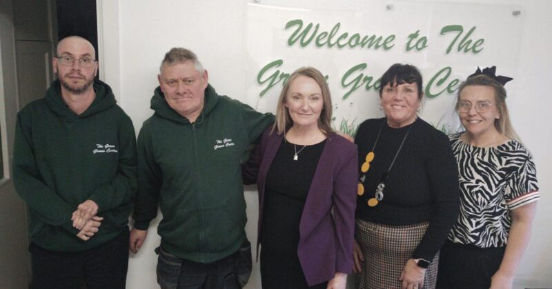 Jo Platt at The Green Grass Centre.