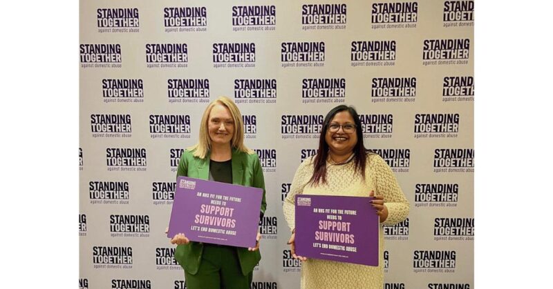 Standing Together Against Domestic Abuse - Jo Platt attends event.