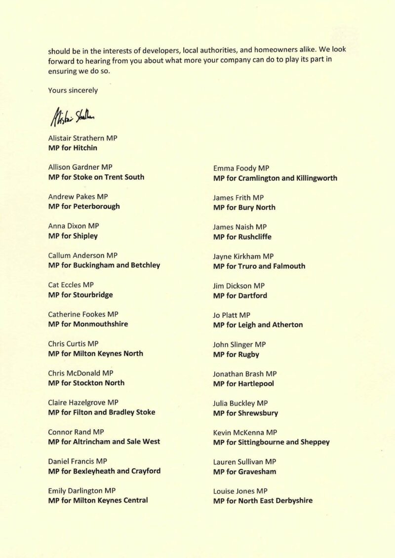 Ending Unadopted Estates letter - page 2