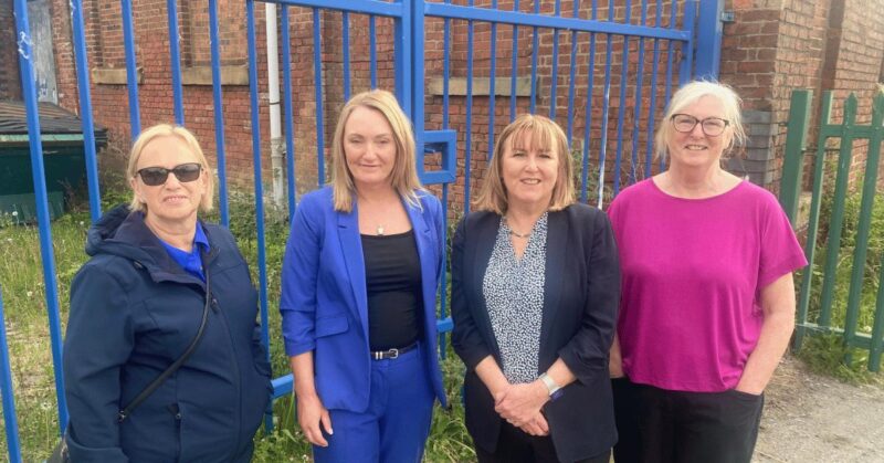 Jo Platt MP with Golborne and Lowton West Councillors.