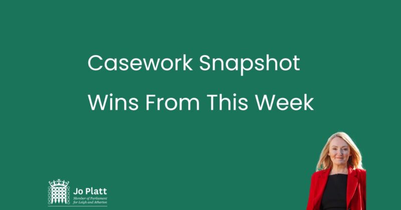 Casework Snapshot - Wins From This Week.