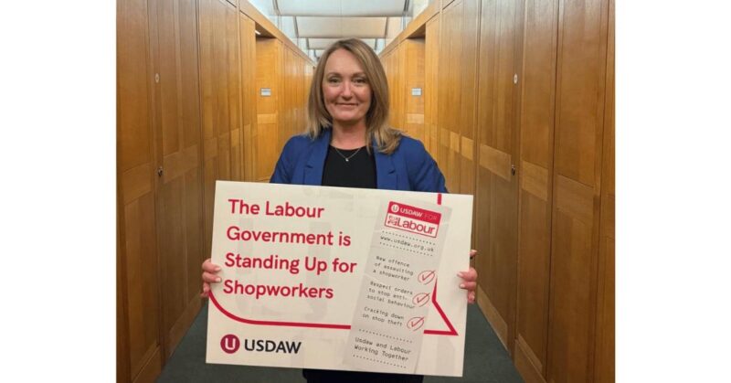 Jo Platt is standing up for shop workers.